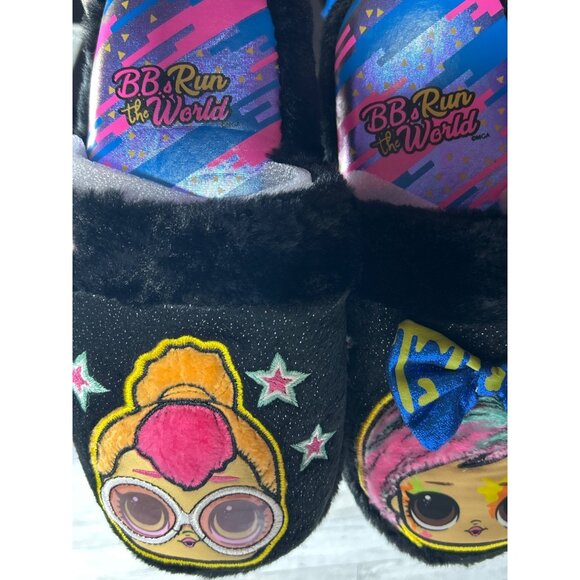 LOL Surprise Kids Slip-On Slippers Size 2-3 With Pink Soles & BB Run The World D - Picture 2 of 4